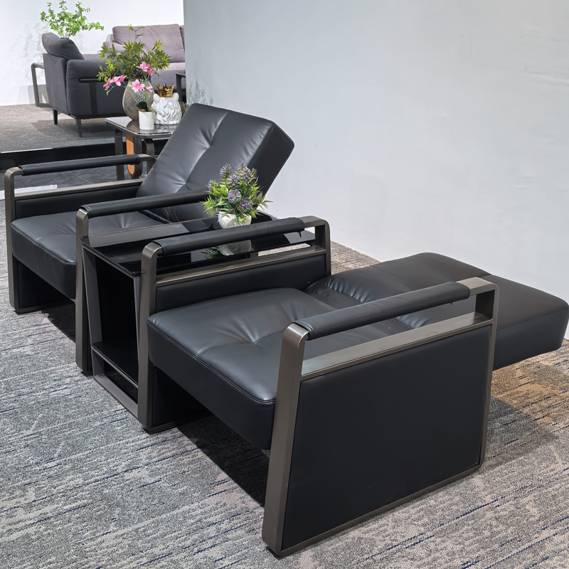 Low Price Sofa Set Second Hand Leather Material, Convertible Sofa 