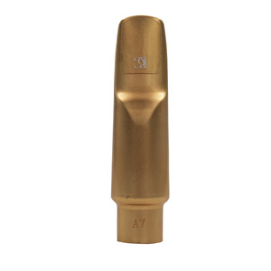 Embouchure de saxophone <span class=keywords><strong>alto</strong></span> en métal plaqué or satiné Eastern Music, embouchure de saxophone <span class=keywords><strong>jazz</strong></span> à chambre profonde avec ligature et étui zippé - Product Image 1