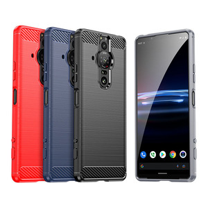 Coque de téléphone en TPU en Fiber de carbone de haute qualité pour Sony <span class=keywords><strong>Xperia</strong></span> <span class=keywords><strong>Pro</strong></span> XZ2 coque arrière en TPU souple - Product Image 4