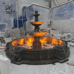 Fontana d'Acqua Esterna in Marmo Bianco Naturale per Decorazione di Ville, Resort, Cortili e Giardini - Product Image 3