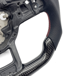 Volante de Fibra de Carbono y Cuero para <span class=keywords><strong>Volkswagen</strong></span> Golf 7 7.5 GTI GTD <span class=keywords><strong>GTE</strong></span> R Polo TRoc GTI Tiguan <span class=keywords><strong>Passat</strong></span> Arteon Atlas CC B7 DSG - Product Image 5