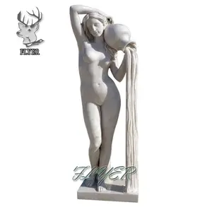 Ручная резная Белая Мраморная Леди Статуя Западная фигурка три изящности женская статуя натуральный размер белая мраморная леди скульптура