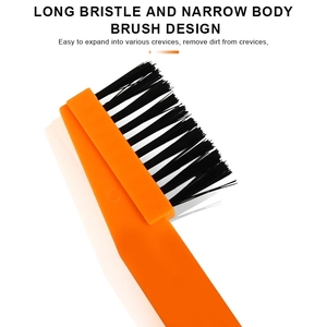 Riderace 2 uds cepillos de limpieza de bicicleta gancho de cepillo de limpieza de cadena de bicicleta gancho de cepillo de ruleta de MTB portátil Limpieza de ciclismo al aire libre - Product Image 3