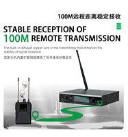 Système de monitoring intra-auriculaire stéréo sans fil portable GAW-EM102, réduction de bruit, professionnel, pour scène, batteur, groupe, église, conférences