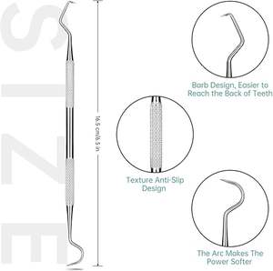 Roestvrijstalen Tandverzorgingskit Tandheelkundige Hulpmiddelen Mondverzorging Tandarts Pick-Instrumenten Voor Diepe Reiniging En Verwijdering Van Tandsteen - Product Image 3