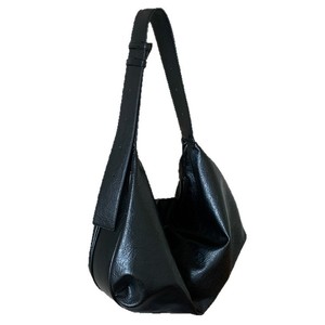 Sac fourre-tout vintage noir en cuir souple grande capacité pour femme, sac à bandoulière et à main pour tenues quotidiennes, 3L avec fermeture éclair - Product Image 5