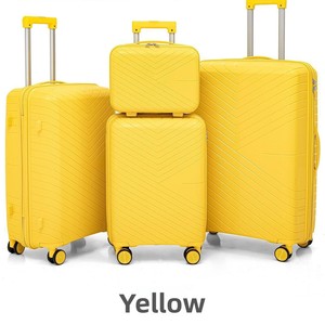 Set di Valigie in PP di Grande Capacità 14 20 24 28 Pollici, <span class=keywords><strong>Trolley</strong></span> da <span class=keywords><strong>Viaggio</strong></span> Unisex con Guscio Rigido Durevole e Ruote Silenziose - Product Image 2