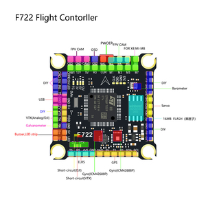 Giá <span class=keywords><strong>t</strong></span>ố<span class=keywords><strong>t</strong></span> nhấ<span class=keywords><strong>t</strong></span> f722 <span class=keywords><strong>t</strong></span>ùy chỉnh ESC Drone kim loại điều khiển chuyến bay FC Stack hỗ trợ ardupilot betaflight FPV Racing tuyệ<span class=keywords><strong>t</strong></span> vời DIY kép - Product Image 6