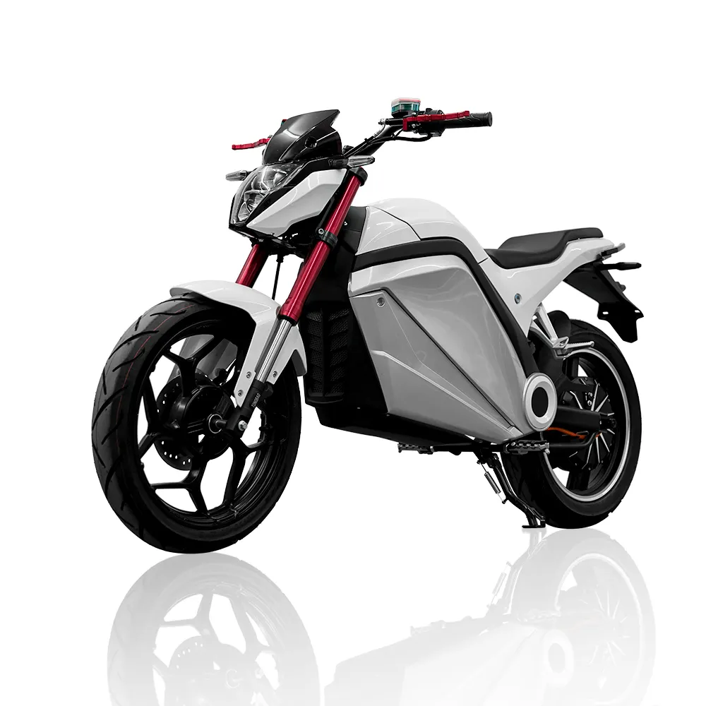 2023 New Style Electric Motorcycle 1200w 72V 20-70AH 95kg led light Motorcycle Alarm key