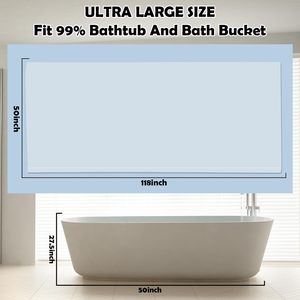 Housse de baignoire jetable grande taille 102 "(L) * 47" (W) Convient pour une utilisation dans une baignoire 99% (102x47 pouces) - Product Image 6