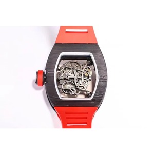Luxury and high-end 055 Crimson top-grade carbon fiber skeletonized tourbillon <b>automatic</b> mechanical men's water-resistant watch - Product Image 4