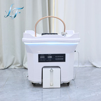 Bac de lavage capillaire portable japonais sans plomberie avec circulation d'eau thérapeutique et réservoir de 60L