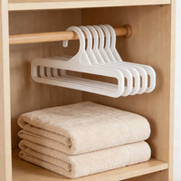 Cintre simple en plastique transparent de 22,5 cm pour serviettes, hijabs, châles et foulards, pour supermarchés et salles de bain, technique d'injection