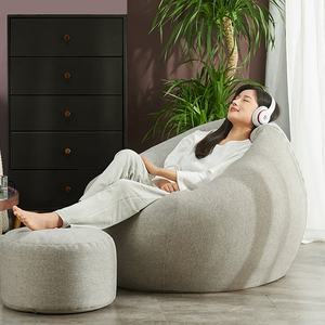 Sofá Puff Extra Grande Moderno de 7 pies, Relleno de Piel Sintética, Funda Extraíble, para Sala de Estar, Dormitorio y Uso en Hoteles, Sofá Cama Gigante - Product Image 1