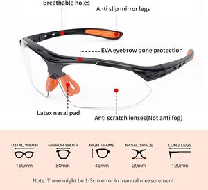 Gafas de Seguridad a Prueba de Viento para Hombres y Mujeres, Gafas Deportivas para Ciclismo de Montaña, Gafas Protectoras para Uso en Bicicleta - Product Image 2
