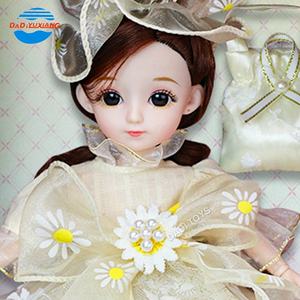 Vêtements de poupée à visage articulé habiller les enfants jouets fille cadeaux, fille en plastique enfants beau pendentif mobile jouets articulés poupées - Product Image 3