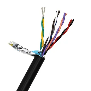 Cable eléctrico 450 750V Cable trenzado blindado de PVC Cable de control de señal de núcleo múltiple de cobre desnudo con el mejor precio