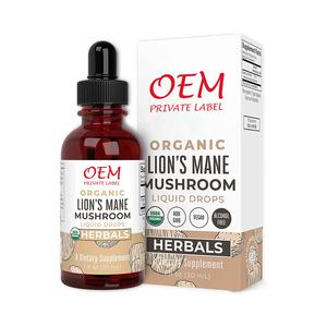 Extrait de champignon crinière de lion bio Gouttes liquides Soutien immunitaire Poudre de champignon Supplément Nootropique Capsules de champignon cérébral - Product Image 6