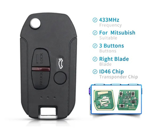Llave Inteligente de Repuesto para Triton, Pajero, Outlander, ASX, Lancer, MIT8, Llama, Control Remoto de 433Mhz con Chip ID46 - Product Image 2