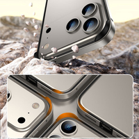 Coque de téléphone en aluminium pour iPhone 18 Pro Max, coque de téléphone en métal pour iPhone 18 Pro 17 16 15 14 LM076