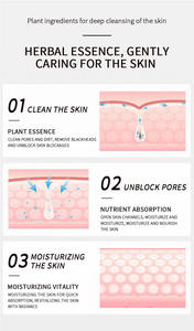 قناع إزالة الرؤوس السوداء وتقليص المسام بالأعشاب العضوية، كريم للتحكم في الزيوت وتنظيف المسام، تصنيع حسب الطلب - Product Image 4