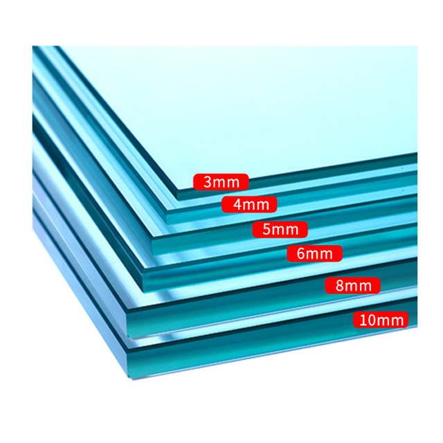 Competitive Price Custom Windows Residential Tempered Glass 6mm Tempered Window Glass Panel for Balcony Railing