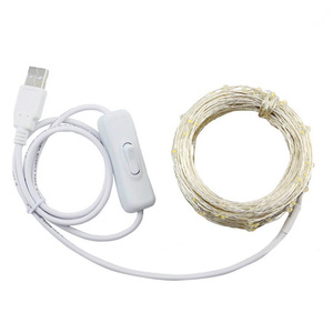 Guirnalda <span class=keywords><strong>de</strong></span> <span class=keywords><strong>luces</strong></span> LED USB <span class=keywords><strong>con</strong></span> alambre <span class=keywords><strong>de</strong></span> cobre, <span class=keywords><strong>luces</strong></span> nocturnas <span class=keywords><strong>de</strong></span> hadas <span class=keywords><strong>de</strong></span> 10m/20m para decoraciones <span class=keywords><strong>de</strong></span> <span class=keywords><strong>guirnaldas</strong></span> navideñas en dormitorio y habitación - Product Image 1