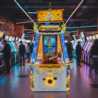 Ensemble complet de bateau pirate pour machine de jeu d'arcade à pousse-balles avec interface anglaise, fonctionnement à pièces, prise US