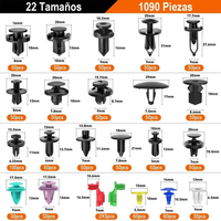 1211 Pièces Clips de voiture automobile Rivets universels en plastique Fixation Fender Panneau de porte