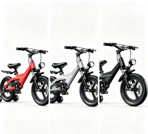 Vélos pour enfants à cadre en acier, en stock usine, pour garçons et filles de 3 à 9 ans, avec roues d'apprentissage, freins à disque, vitesse unique, en plastique - Product Image 2