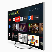 TV LED Pintar Kualitas Terbaik 19 22 24 32 Inch 43 50 55 65 Inch FHD Sistem Android untuk Penggunaan di Rumah dan Hotel