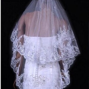 Nouveau voile de mariée long à double couche de style coréen, voile de mariée féerique - Product Image 4