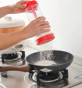 Outils de pâtisserie pour la cuisine, tamis à farine rotatif manuel avec couvercle, tamis à mailles, poussoir à sucre, tamis à farine - Product Image 5