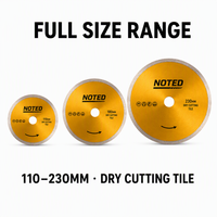 Lame de coupe diamantée 180 mm pour carrelage, porcelaine, céramique, disque fritté, pour scie à eau, kit d'outils de travail en boîte