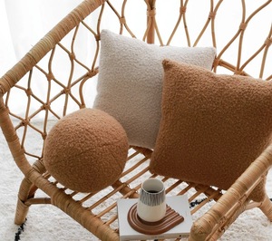 Fall Fluffy Teddy Faux Fur Cushion <strong>Pillow</strong> Cover Decorative <strong>Pillow</strong> Covers Throw <strong>Pillow</strong> Cover - Product Image 6