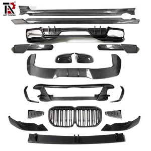 Kit de Carrocería de Fibra de Carbono Real para BMW X7 M60i G07 LCI, Estilo LD, Alerón Delantero, Alerón Trasero, Faldones Laterales, Rejilla, Cornetas, 2022-2026 - Product Image 1
