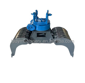 Grappin hydraulique TDC 04 pour excavatrice de 5 à 9 tonnes - Grappin de démolition et de tri pour bois/bois de construction/roches avec moteur - Product Image 1