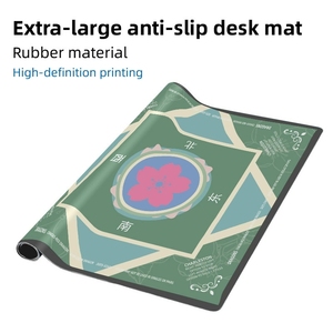 แผ่นรองเล่นไพ่นกกระจอกแบบเงียบ หนา 2 มม. แผ่นรองป้องกันสำหรับไพ่นกกระจอก ป้องกันการลื่น ดีไซน์พกพาแบบม้วนเก็บได้ - Product Image 5