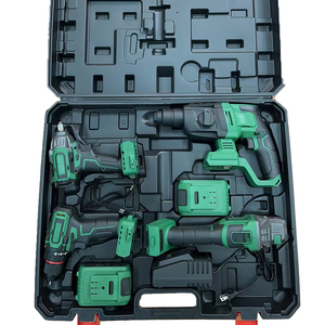 Kit d'outils électriques multifonctionnels pour la maison, compatible OEM, comprenant marteau-perforateur, clé à chocs, tournevis, boîte de rangement robuste et outils de terrassement - Product Image 5
