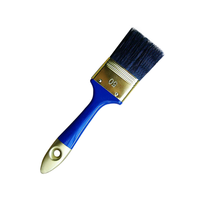 Pinceau mural Sanfine DIY, pinceau plat en poils de sanglier noir pur, Master Pro 50mm, pour peinture au latex et à base d'eau, pinceau automobile