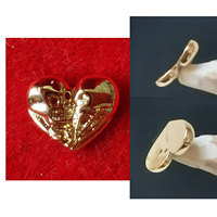 Gemas Dentales de Oro de 18K ZZSU, Joyería de Alta Calidad - Gema Dental con Forma de Serpiente Tigre, Murciélago, Amor, Ojo Turco para Decoración