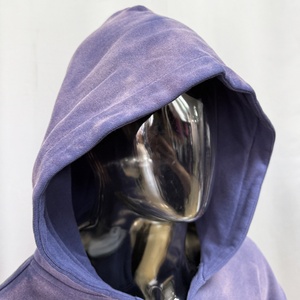 Sweat à capuche personnalisé en coton épais 100 % French Terry pour homme – Qualité supérieure, effet vintage délavé, par des fabricants de sweats de créateur - Product Image 2