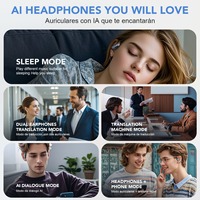 ERAZER XF31 AI Superpower Écouteurs Bluetooth sans fil à suspension auriculaire, binoculaires, OWS5.4, pour le sport, rotatifs, lumineux, pour le gaming