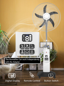 18 inch có thể sạc lại làm mát đứng Mist fan với điều khiển từ xa 7000mAh pin lớn có thể sạc lại Mist fan với bể nước - Product Image 3