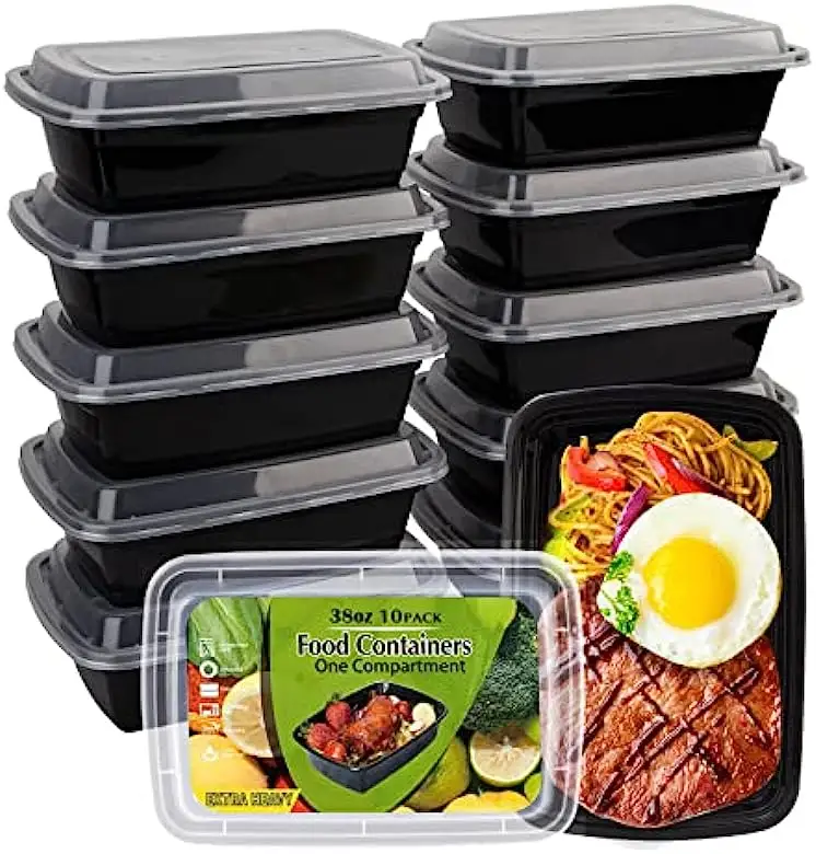 Robuster, biologisch abbaubarer, thermo geformter PP-Essens zubereitung behälter für Mikrowellen Bento Lunch Catering Clam shell Food Takeaway Box