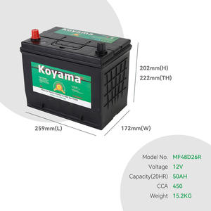 Prix de gros bon marché MF48D26R N50 <span class=keywords><strong>Batterie</strong></span> de <span class=keywords><strong>voiture</strong></span> automatique rechargeable 12v <span class=keywords><strong>50ah</strong></span> Batteries de démarrage de véhicules - Product Image 2