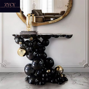 Chi Phí Hiệu Quả OEM/ODM Hiện Đại Sang Trọng Bọt Phong Cách Phòng Khách Giao Diện Điều Khiển Bọt Khắc Thép Không Gỉ Nghệ Thuật Sáng Tạo Bàn Cà Phê - Product Image 4