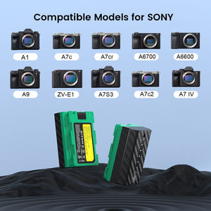 2 Paket Baterai Pengganti NP-FZ100 2600mAh, Kabel Pengisian Daya USB-C, Pemeriksaan Tingkat Baterai Cepat Kompatibel dengan Sony A7iii, A7iv - Product Image 3