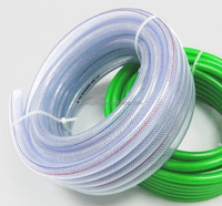D'eau tressé extrudé en PVC renforcé de fibres à haute résistance Tuyau blanc Équipement d'irrigation de nettoyage pour machine