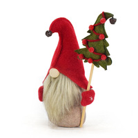 Figurine de gnome sans visage de Noël, décoration festive européenne